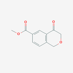 molecular formula C11H10O4 B12930493 Methyl 4-oxoisochromane-6-carboxylate 