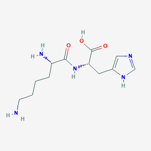 molecular formula C12H21N5O3 B12930513 Lysylhistidine CAS No. 35170-01-5