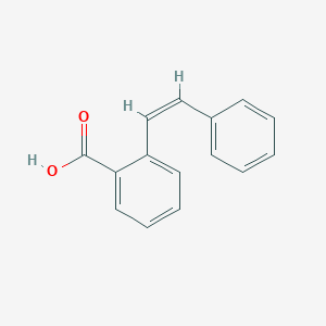 molecular formula C15H12O2 B12930538 2-Stilbenecarboxylic acid, (Z)- CAS No. 66374-10-5