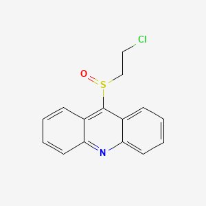 molecular formula C15H12ClNOS B12930575 9-(2-Chloroethylsulfinyl)acridine CAS No. 827303-16-2