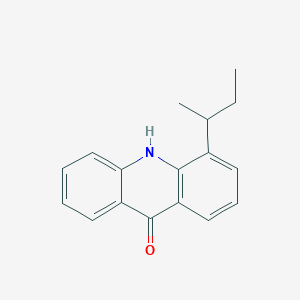 molecular formula C17H17NO B12930668 4-Sec-butyl-acridone CAS No. 55751-70-7
