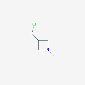 molecular formula C5H10ClN B12930733 3-(Chloromethyl)-1-methylazetidine 