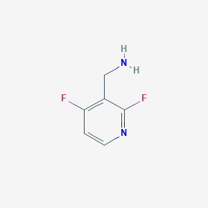 molecular formula C6H6F2N2 B12930748 (2,4-Difluoro-3-pyridyl)methanamine 