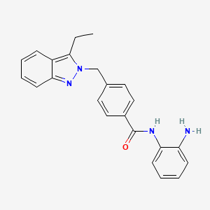 molecular formula C23H22N4O B12930824 n-(2-Aminophenyl)-4-((3-ethyl-2h-indazol-2-yl)methyl)benzamide CAS No. 920315-34-0