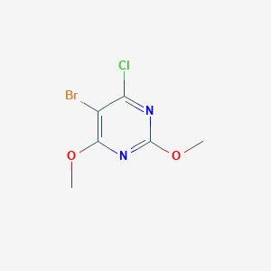 molecular formula C6H6BrClN2O2 B129309 5-Bromo-4-chloro-2,6-dimethoxypyrimidine CAS No. 42362-16-3