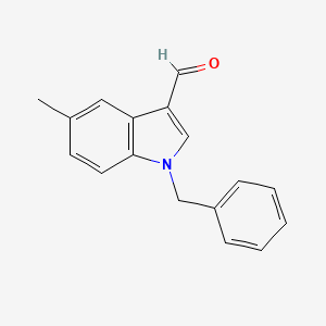 molecular formula C17H15NO B1293090 1-benzyl-5-methyl-1H-indole-3-carbaldehyde CAS No. 1134334-45-4