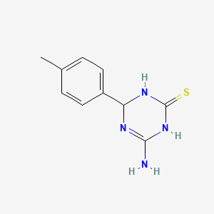 molecular formula C10H12N4S B1293094 4-Amino-6-(4-methylphenyl)-1,6-dihydro-1,3,5-triazine-2-thiol CAS No. 1142208-19-2