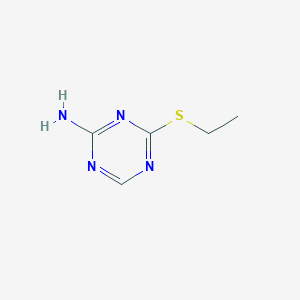 molecular formula C5H8N4S B1293095 4-(Ethylthio)-1,3,5-triazin-2-amine CAS No. 1030520-58-1