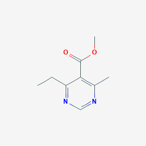molecular formula C9H12N2O2 B12931046 Methyl 4-Ethyl-6-methylpyrimidine-5-carboxylate CAS No. 832090-47-8