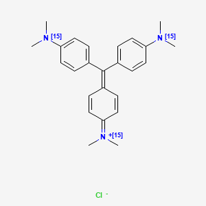 molecular formula C25H30ClN3 B12931095 Crystal violet-15N3 