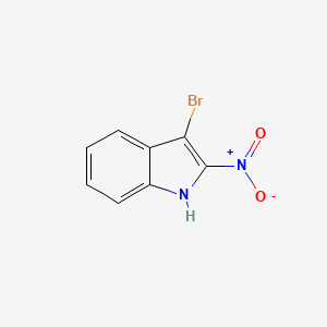 molecular formula C8H5BrN2O2 B12931098 3-bromo-2-nitro-1H-indole 