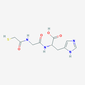 molecular formula C10H14N4O4S B12931127 N-(Sulfanylacetyl)glycyl-L-histidine CAS No. 66516-06-1