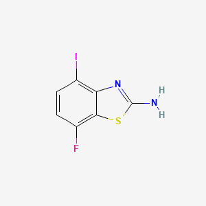 molecular formula C7H4FIN2S B12931157 7-Fluoro-4-iodobenzo[d]thiazol-2-amine 