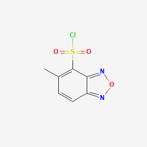 molecular formula C7H5ClN2O3S B1293120 5-Methyl-2,1,3-benzoxadiazole-4-sulfonyl chloride CAS No. 1152431-76-9