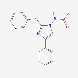 molecular formula C18H17N3O B12931208 N-(2-Benzyl-4-phenyl-1H-imidazol-1-yl)acetamide CAS No. 39678-31-4