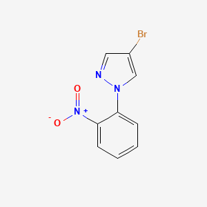 molecular formula C9H6BrN3O2 B1293121 4-bromo-1-(2-nitrophenyl)-1H-pyrazole CAS No. 957034-96-7