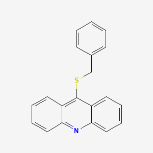 molecular formula C20H15NS B12931256 9-(Benzylsulfanyl)acridine CAS No. 1039-49-2
