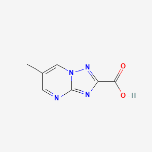 molecular formula C7H6N4O2 B1293129 6-Methyl-[1,2,4]triazolo[1,5-a]pyrimidine-2-carboxylic acid CAS No. 1018144-12-1