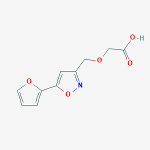 2-((5-(Furan-2-yl)isoxazol-3-yl)methoxy)acetic acid