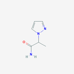 molecular formula C6H9N3O B1293136 2-(1H-pyrazol-1-yl)propanamide CAS No. 1172715-34-2