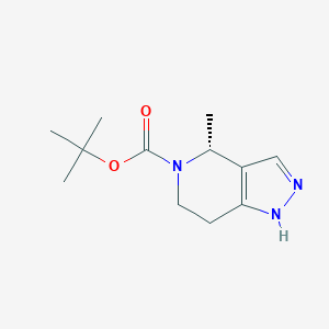 molecular formula C12H19N3O2 B12931362 tert-Butyl (R)-4-methyl-2,4,6,7-tetrahydro-5H-pyrazolo[4,3-c]pyridine-5-carboxylate 