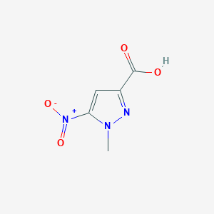 molecular formula C5H5N3O4 B1293140 1-methyl-5-nitro-1H-pyrazole-3-carboxylic acid CAS No. 1171709-53-7