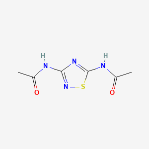 molecular formula C6H8N4O2S B12931431 N,N'-(1,2,4-Thiadiazole-3,5-diyl)diacetamide CAS No. 16151-45-4