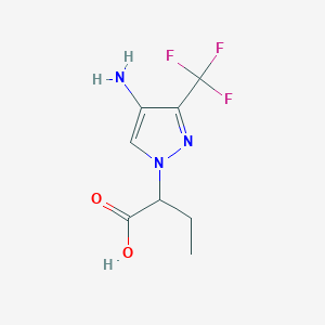 2-[4-amino-3-(trifluoromethyl)-1H-pyrazol-1-yl]butanoic acid