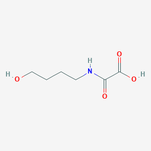 molecular formula C6H11NO4 B12931443 2-((4-Hydroxybutyl)amino)-2-oxoacetic acid 