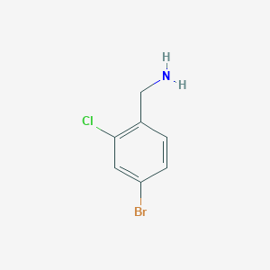 molecular formula C7H7BrClN B1293147 (4-Bromo-2-chlorophenyl)methanamine CAS No. 771574-32-4