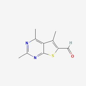 2,4,5-Trimethylthieno[2,3-d]pyrimidine-6-carbaldehyde