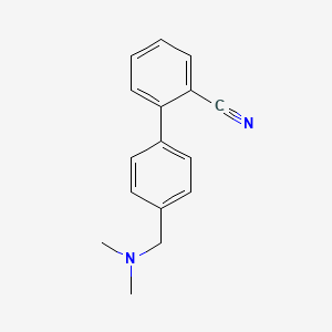 molecular formula C16H16N2 B1293156 2-{4-[(Dimethylamino)methyl]phenyl}benzonitrile 