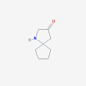 molecular formula C8H13NO B12931602 1-Azaspiro[4.4]nonan-3-one 