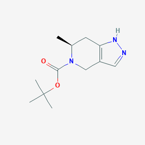 molecular formula C12H19N3O2 B12931680 tert-Butyl (S)-6-methyl-2,4,6,7-tetrahydro-5H-pyrazolo[4,3-c]pyridine-5-carboxylate 