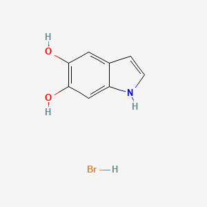 molecular formula C8H8BrNO2 B12931685 1H-Indole-5,6-diol hydrobromide 