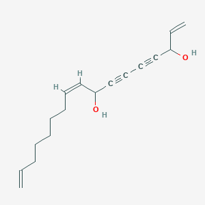 molecular formula C17H22O2 B12931690 1,9Z,16-heptadecatrien-4,6-diyn-3,8-diol 