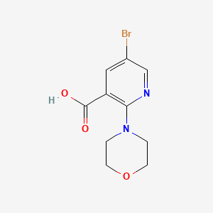 5-Bromo-2-morpholinonicotinic acid