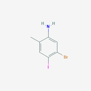 molecular formula C7H7BrIN B12931903 5-Bromo-4-iodo-2-methylaniline 