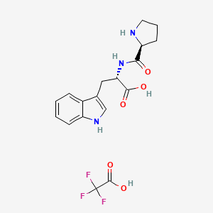 molecular formula C18H20F3N3O5 B12931924 H-Pro-Trp-OH.TFA 