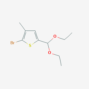 2-Bromo-5-(diethoxymethyl)-3-methylthiophene