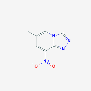 molecular formula C7H6N4O2 B1293196 6-Methyl-8-nitro-[1,2,4]triazolo[4,3-a]pyridine CAS No. 929000-70-4