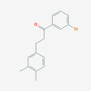 B1293210 3'-Bromo-3-(3,4-dimethylphenyl)propiophenone CAS No. 898779-14-1