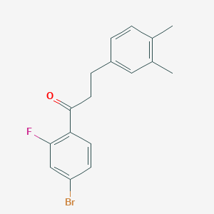 4'-Bromo-3-(3,4-dimethylphenyl)-2'-fluoropropiophenone