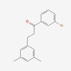 B1293213 3'-Bromo-3-(3,5-dimethylphenyl)propiophenone CAS No. 898780-47-7