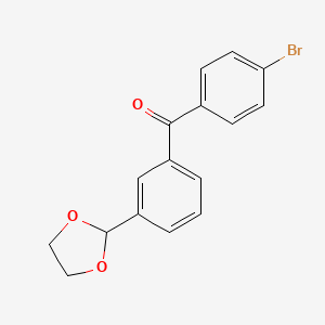 4'-Bromo-3-(1,3-dioxolan-2-YL)benzophenone
