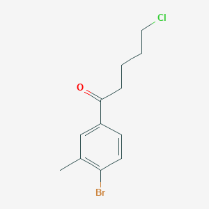 1-(4-Bromo-3-methylphenyl)-5-chloro-1-oxopentane