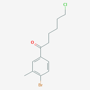 1-(4-Bromo-3-methylphenyl)-6-chloro-1-oxohexane