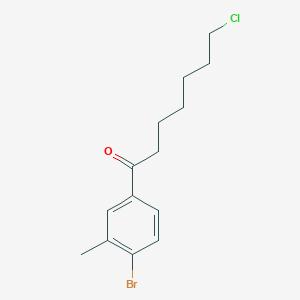 1-(4-Bromo-3-methylphenyl)-7-chloro-1-oxoheptane