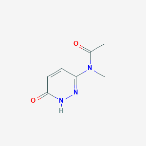 molecular formula C7H9N3O2 B12932243 N-Methyl-N-(6-oxo-1,6-dihydropyridazin-3-yl)acetamide CAS No. 88259-85-2