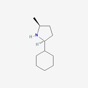 molecular formula C11H21N B12932265 (2S,5S)-2-Cyclohexyl-5-methylpyrrolidine 